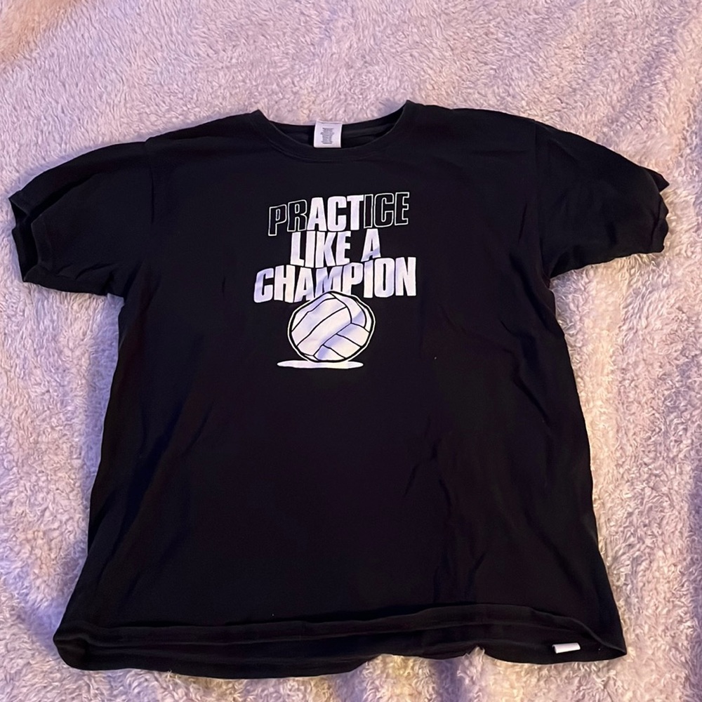 Black Gildan Volleyball T-Shirt